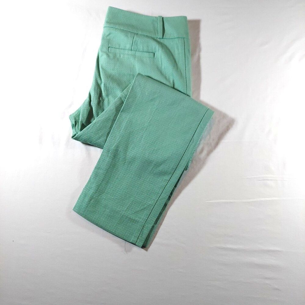 The Limited Drew Fit Ankle Ladies Pants Size 8 Green and White